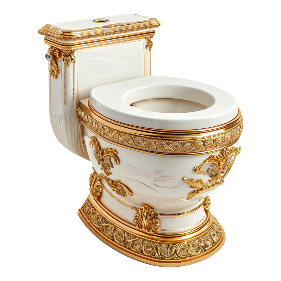 AI generated Toilet isolated on transparent background png