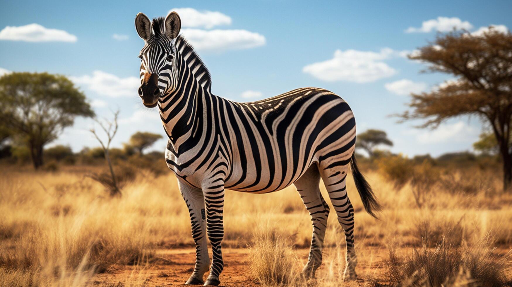 AI generated zebra high quality image photo