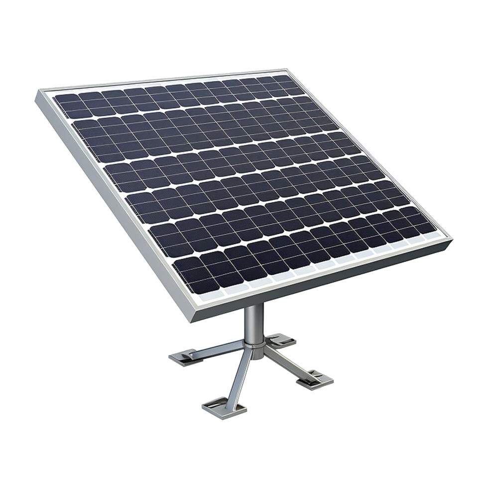 AI generated Solar panel isolated on transparent background png