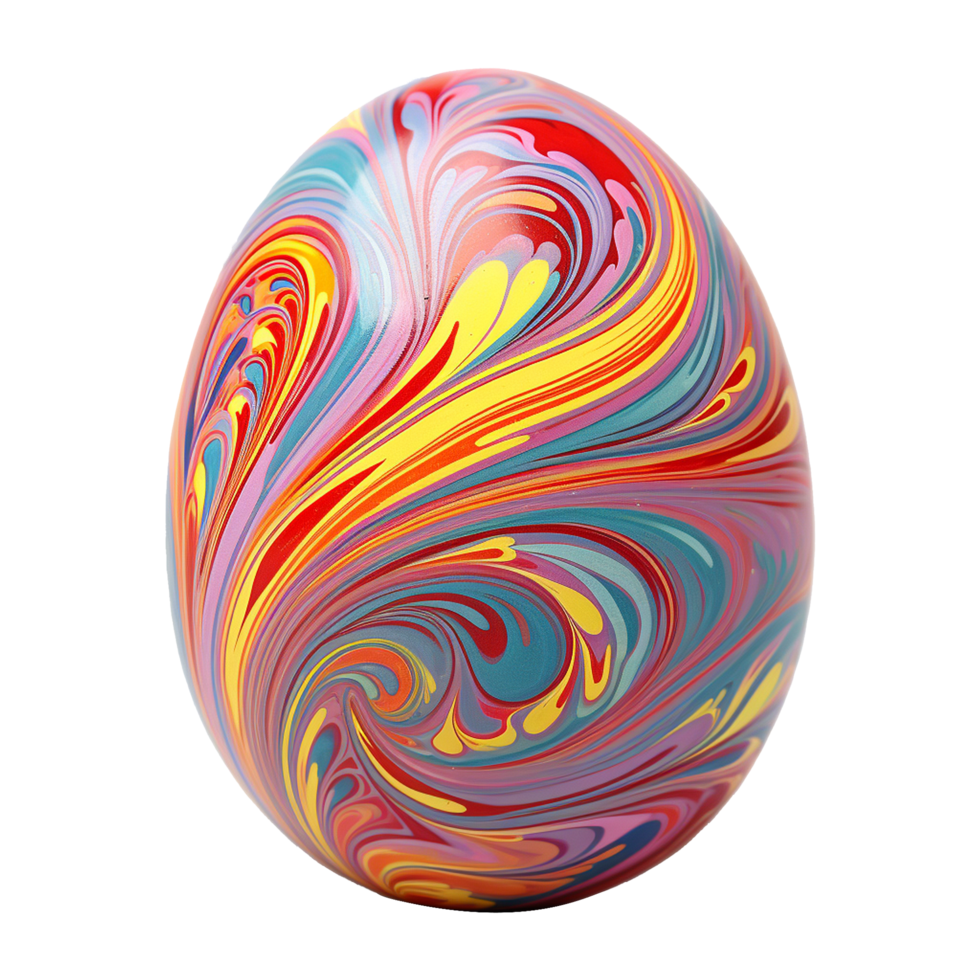 AI generated Easter egg in transparent background png