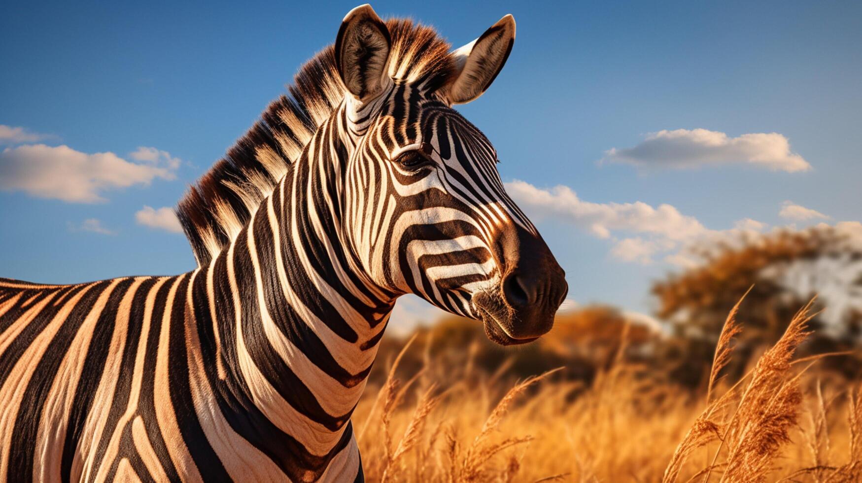 AI generated zebra high quality image photo