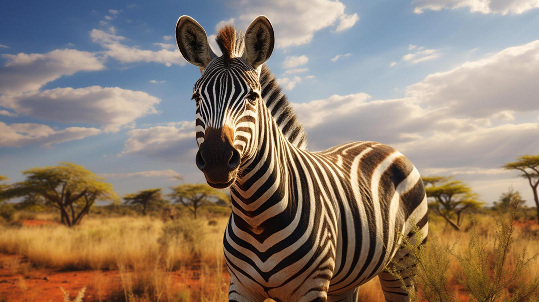 AI generated zebra high quality image photo