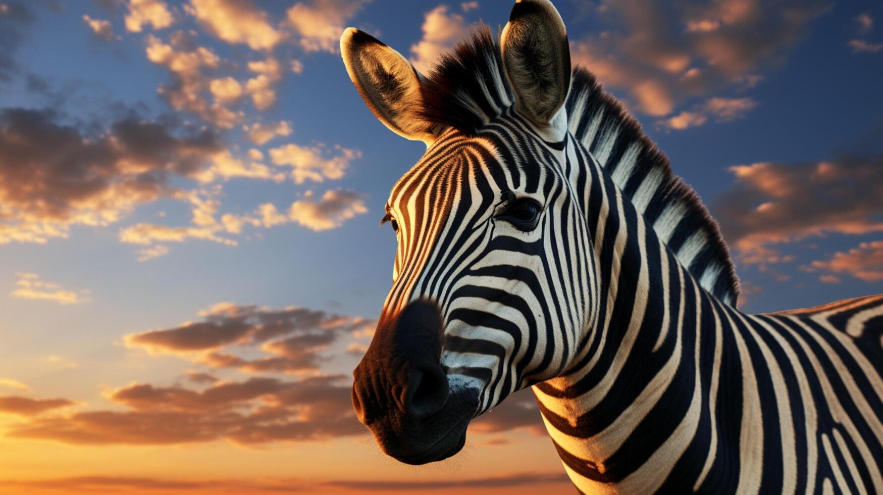 AI generated zebra high quality image photo