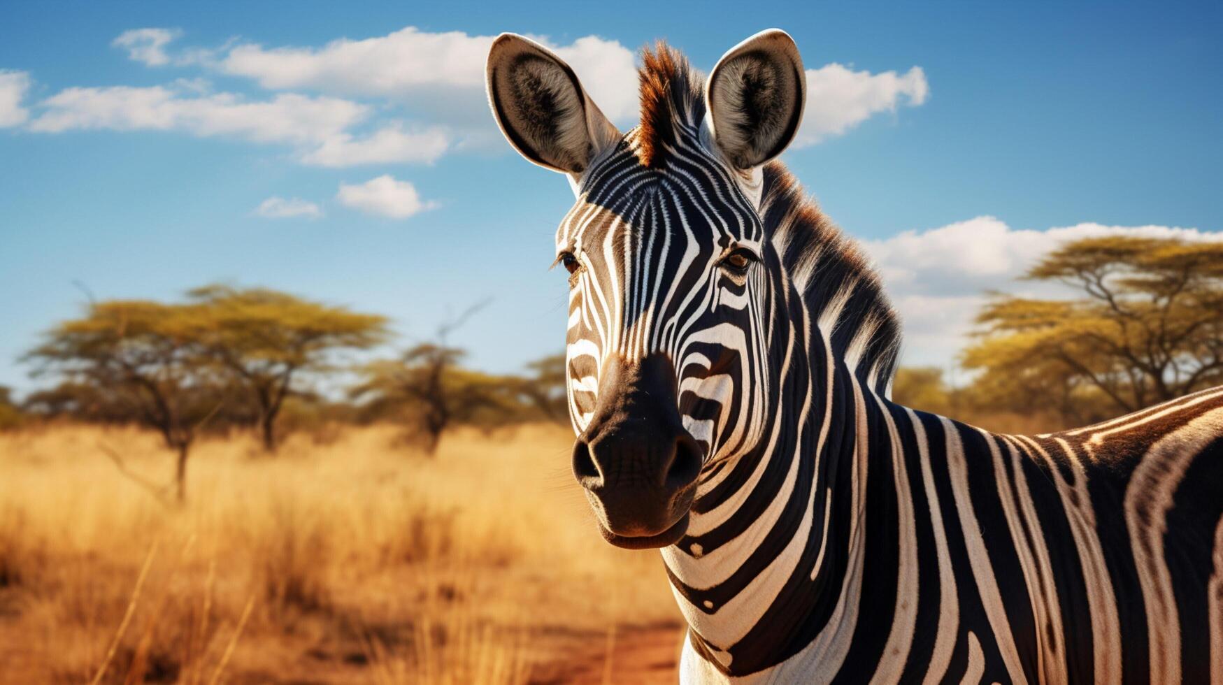 AI generated zebra high quality image photo