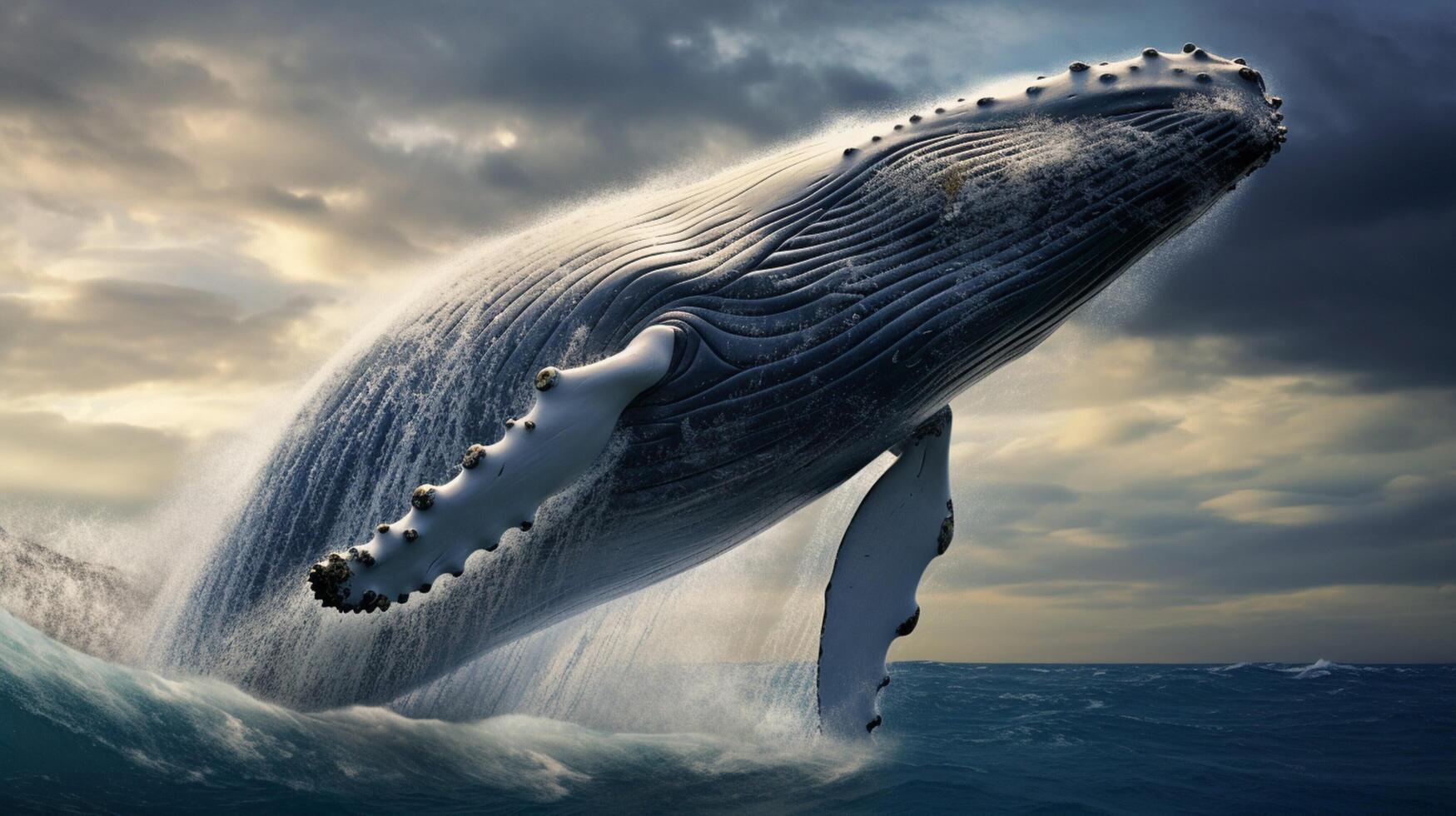 AI generated whale high quality image photo