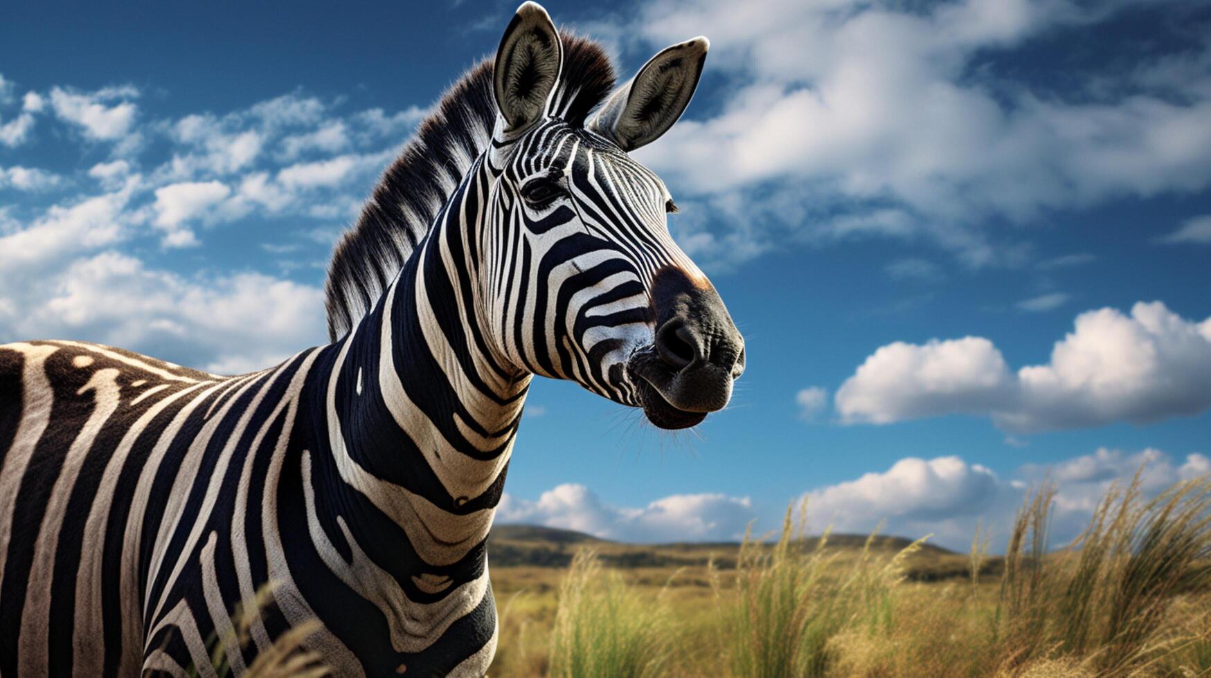 AI generated zebra high quality image photo