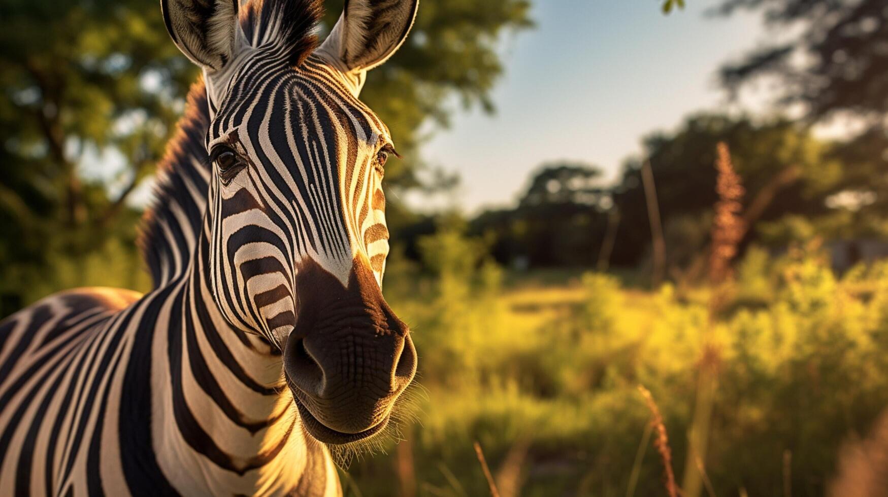 AI generated zebra high quality image photo