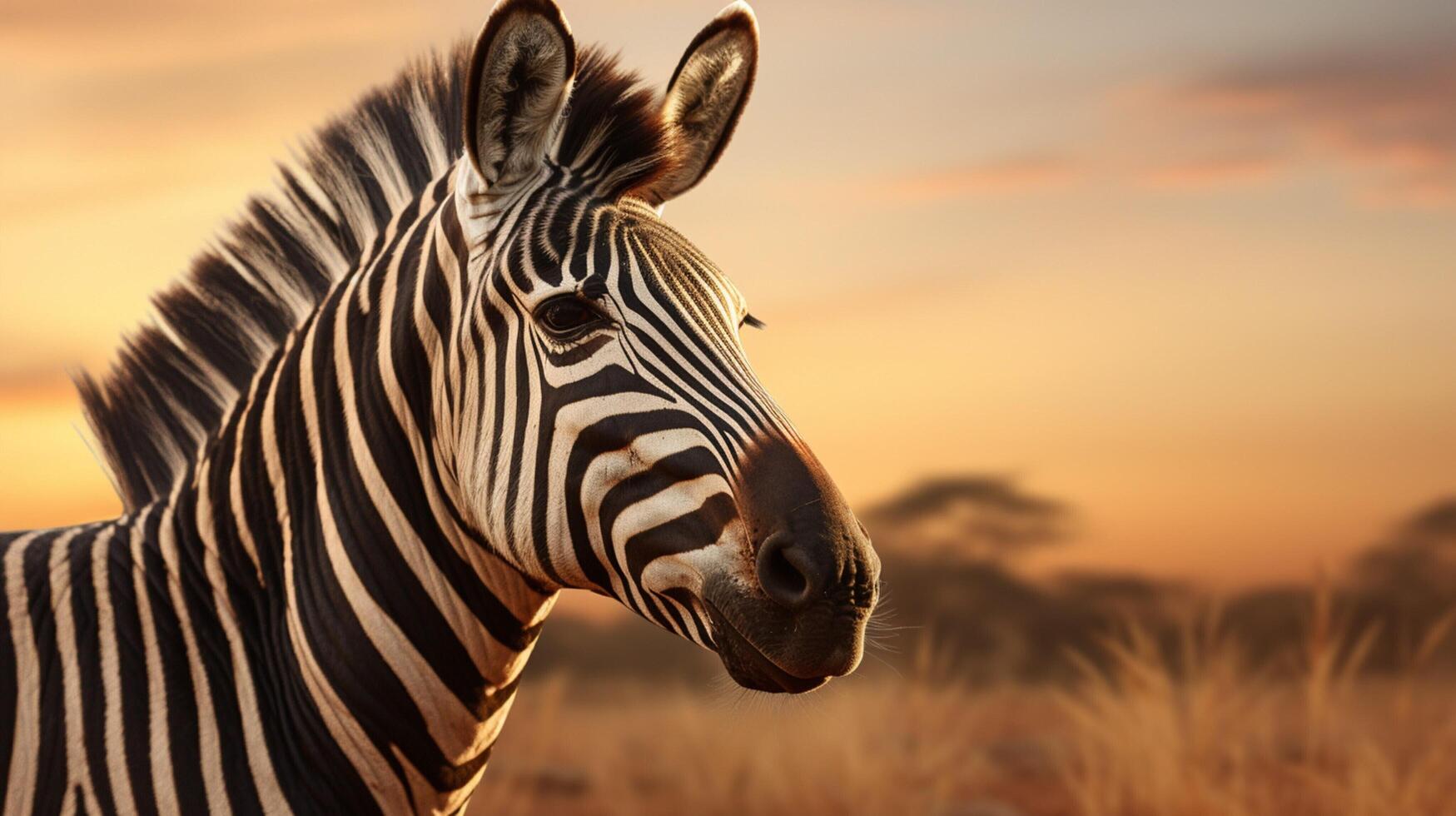 AI generated zebra high quality image photo