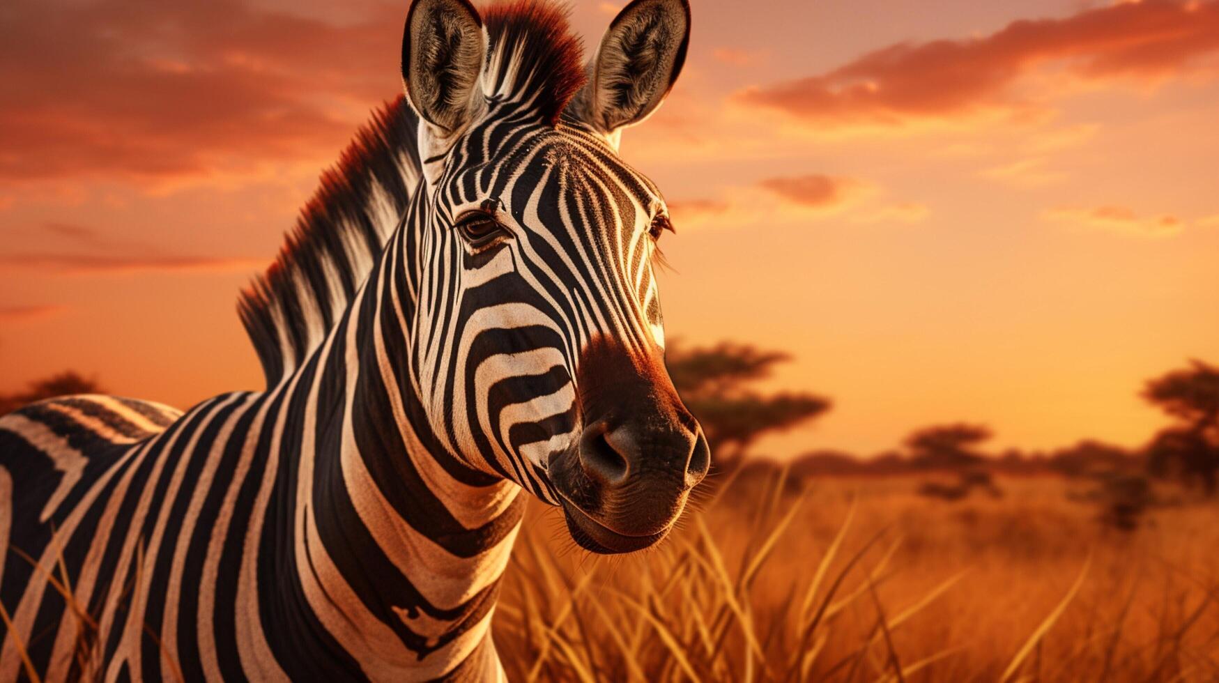 AI generated zebra high quality image photo