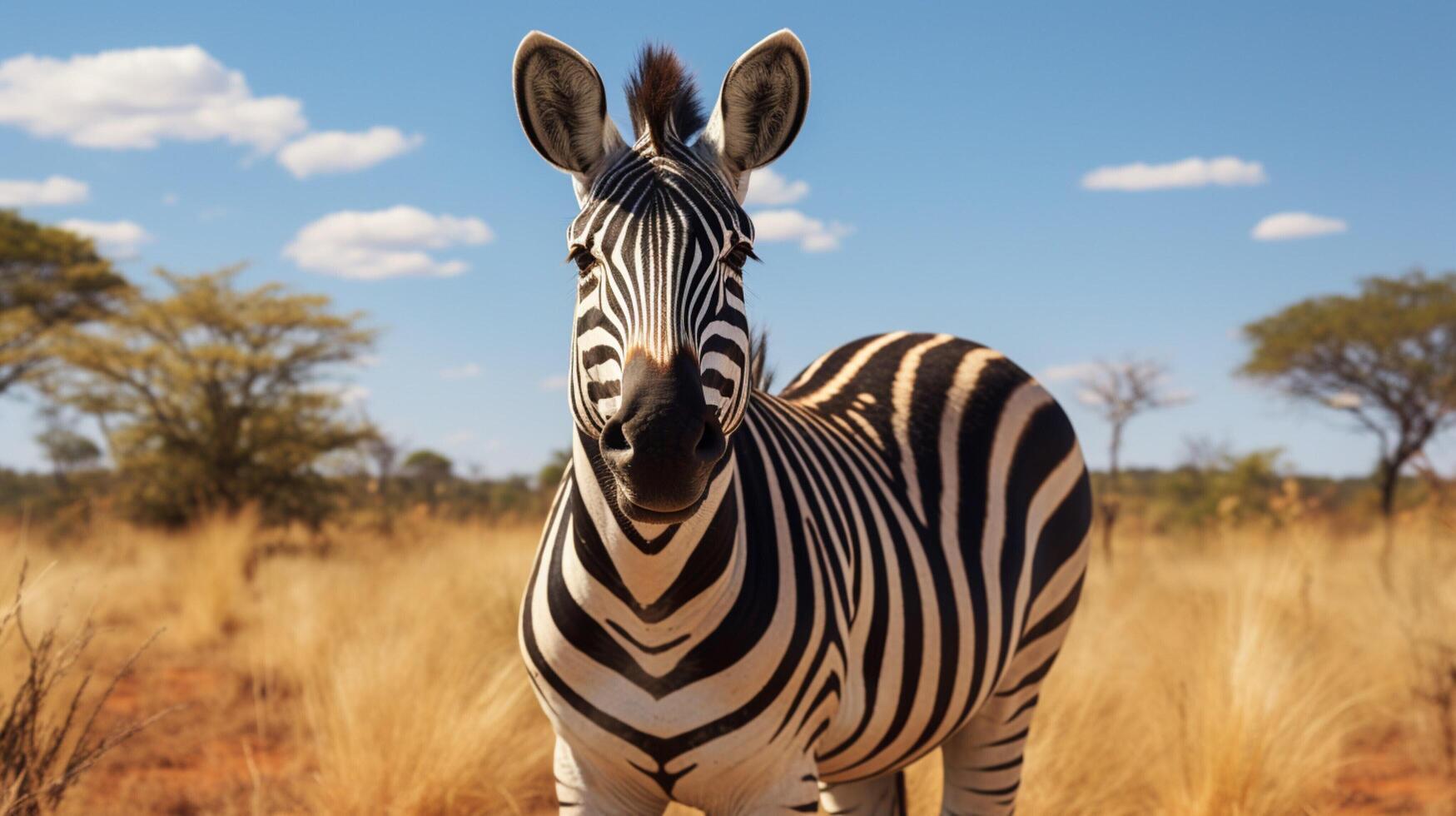 AI generated zebra high quality image photo