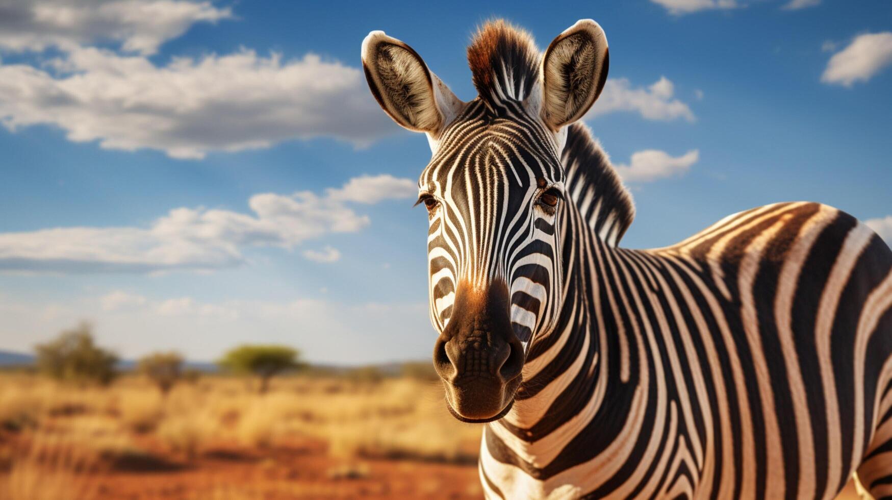AI generated zebra high quality image photo