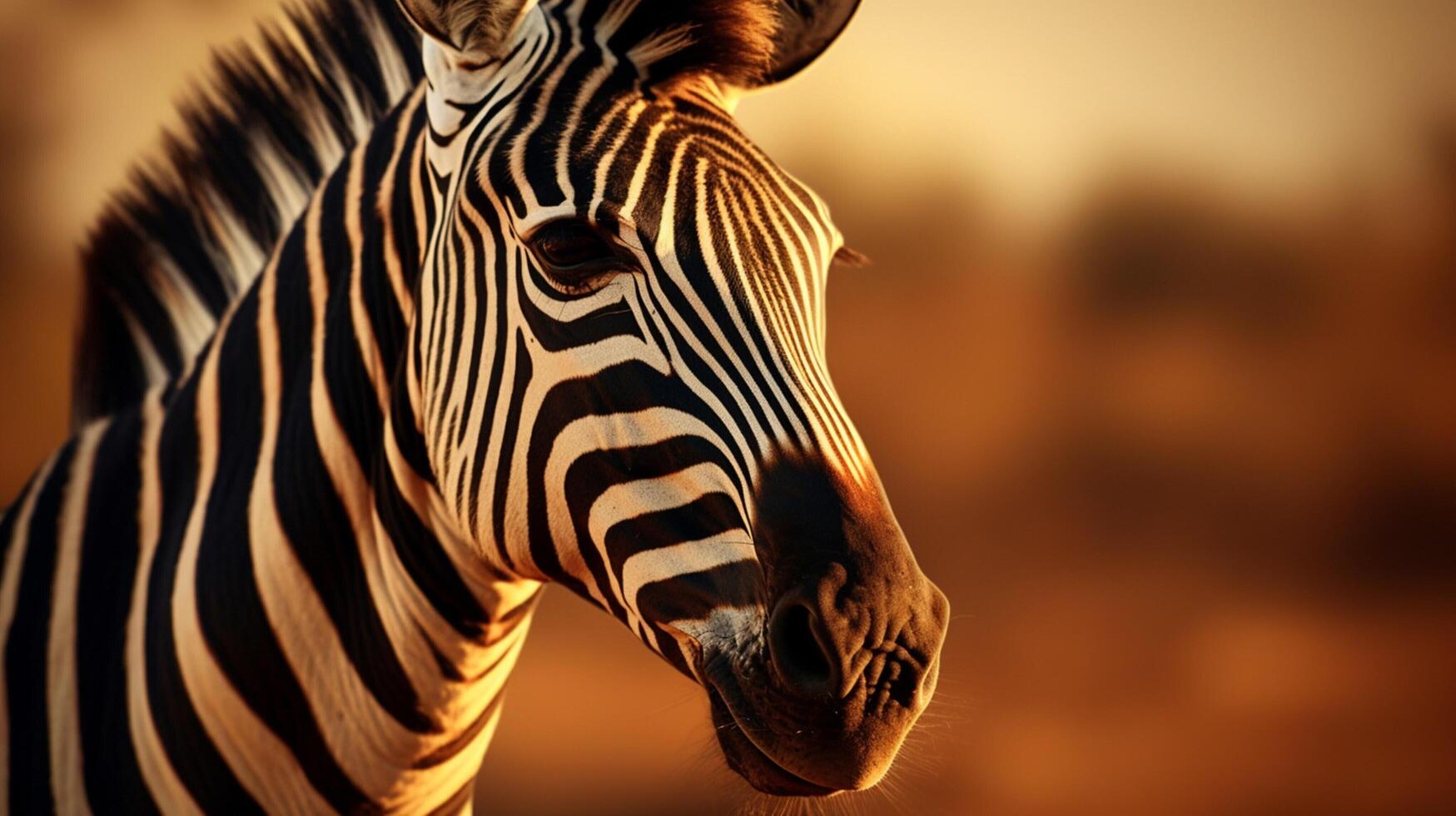 AI generated zebra high quality image photo