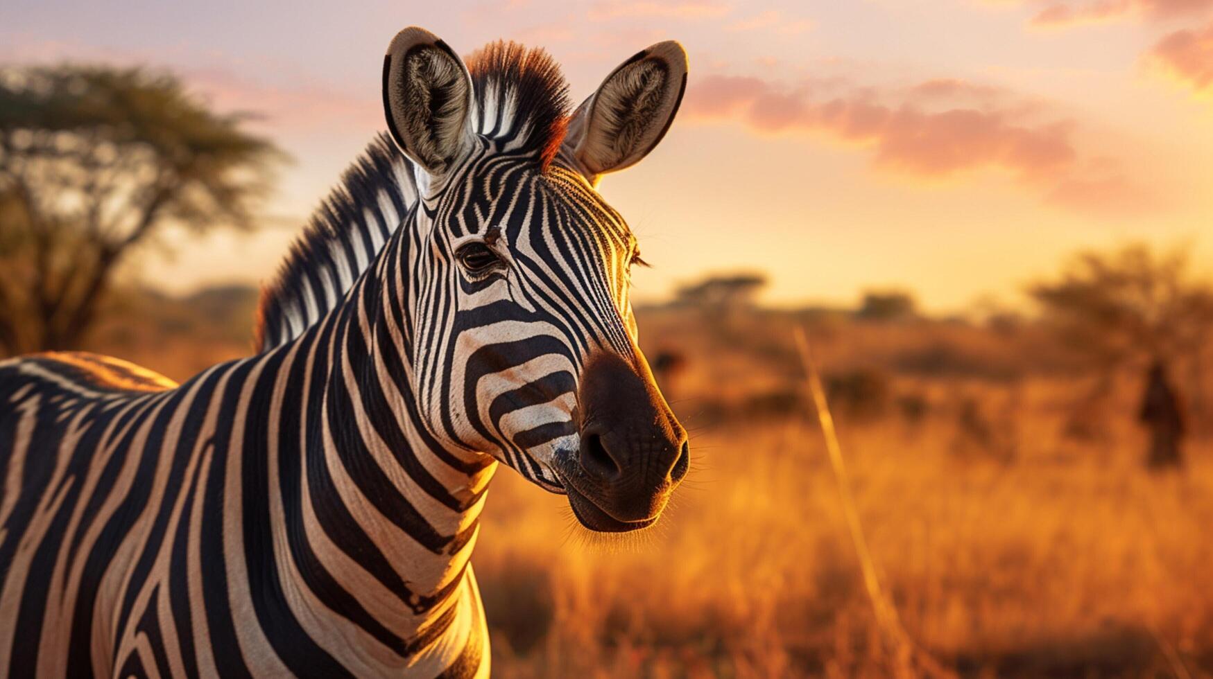 AI generated zebra high quality image photo