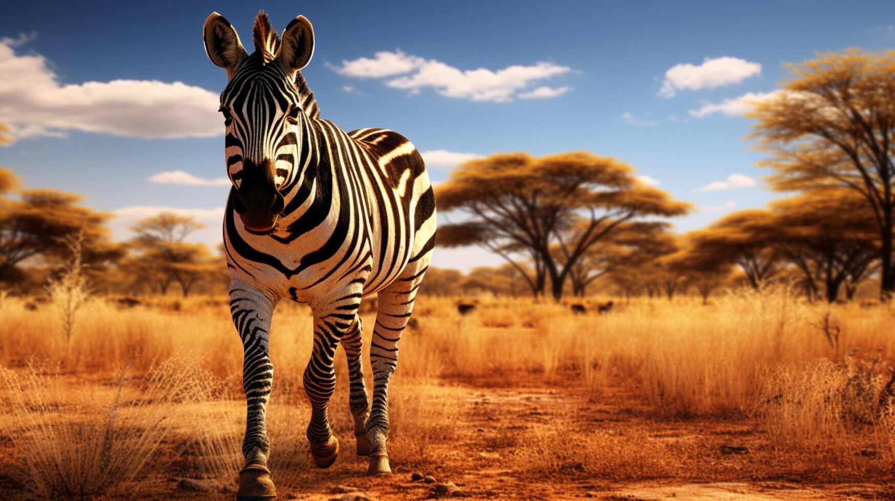 AI generated zebra high quality image photo