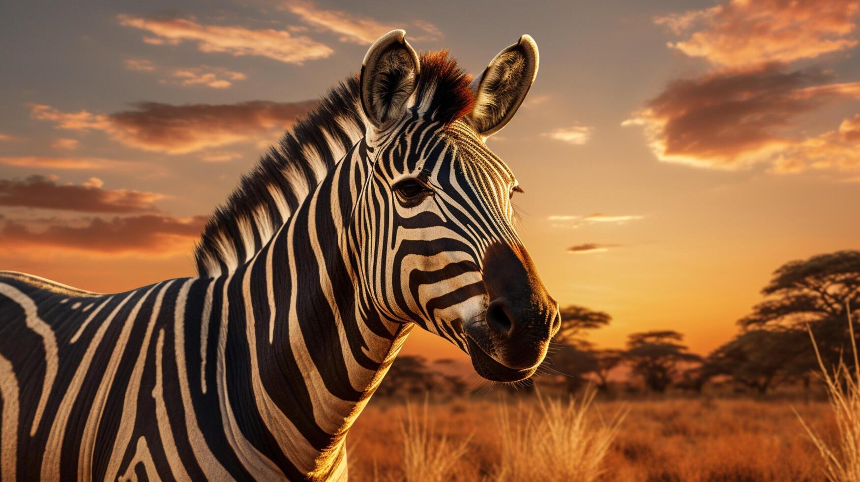 AI generated zebra high quality image photo