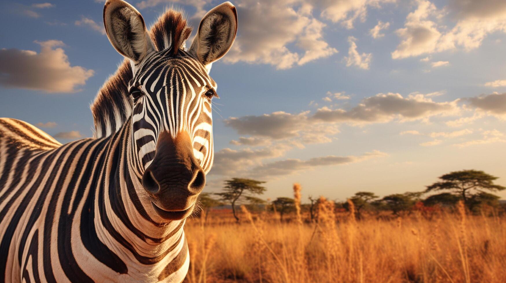 AI generated zebra high quality image photo
