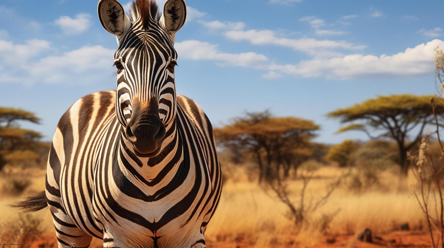 AI generated zebra high quality image photo