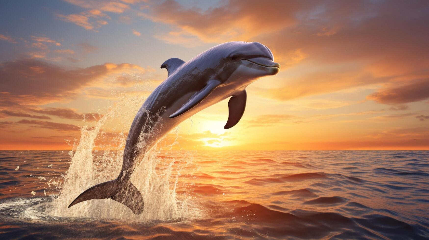AI generated dolphine high quality image photo