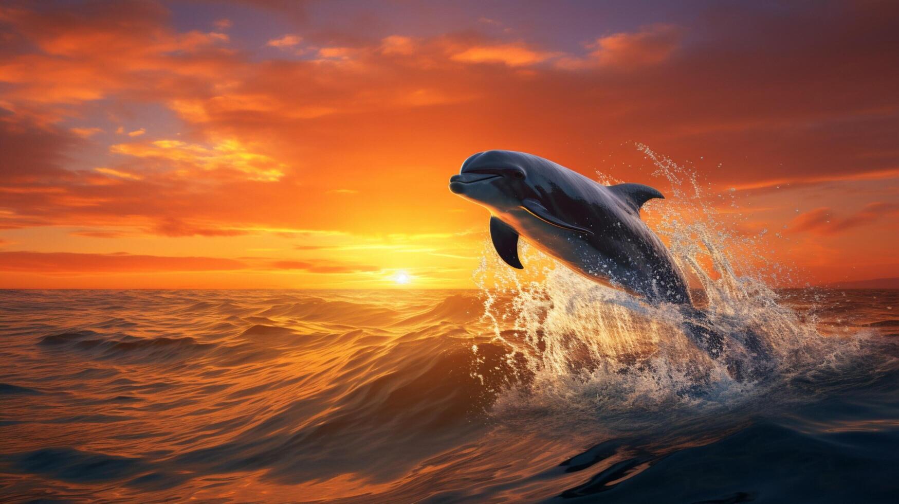 AI generated dolphine high quality image photo