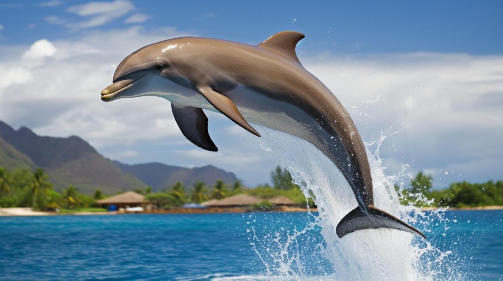 AI generated dolphine high quality image photo