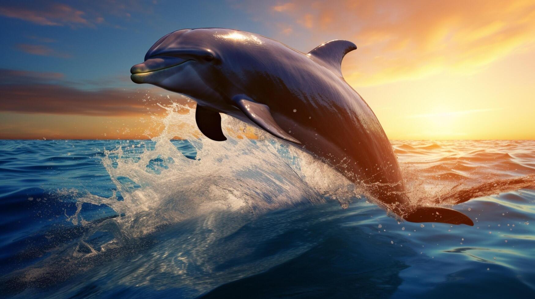 AI generated dolphine high quality image photo