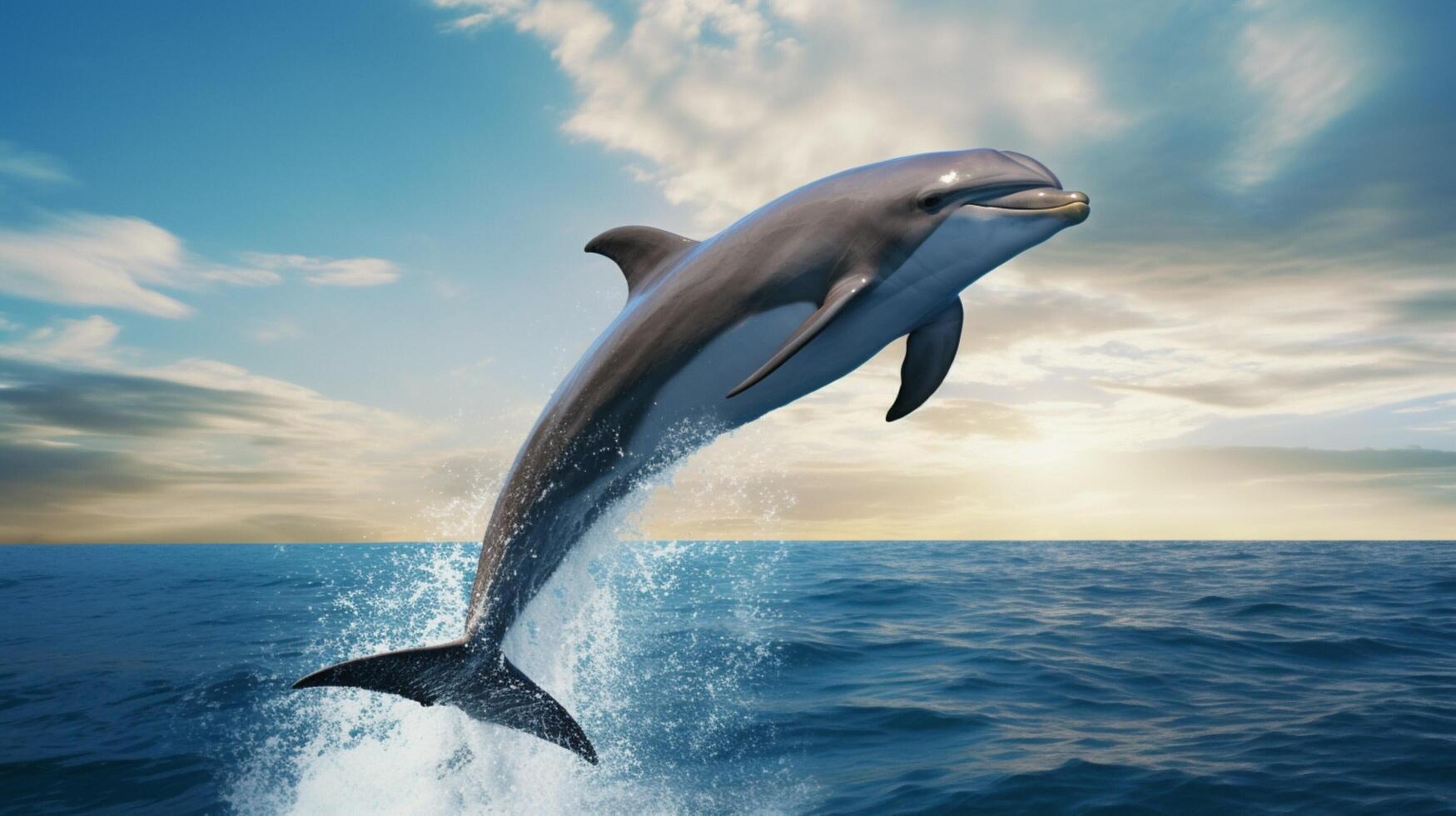 AI generated dolphine high quality image photo