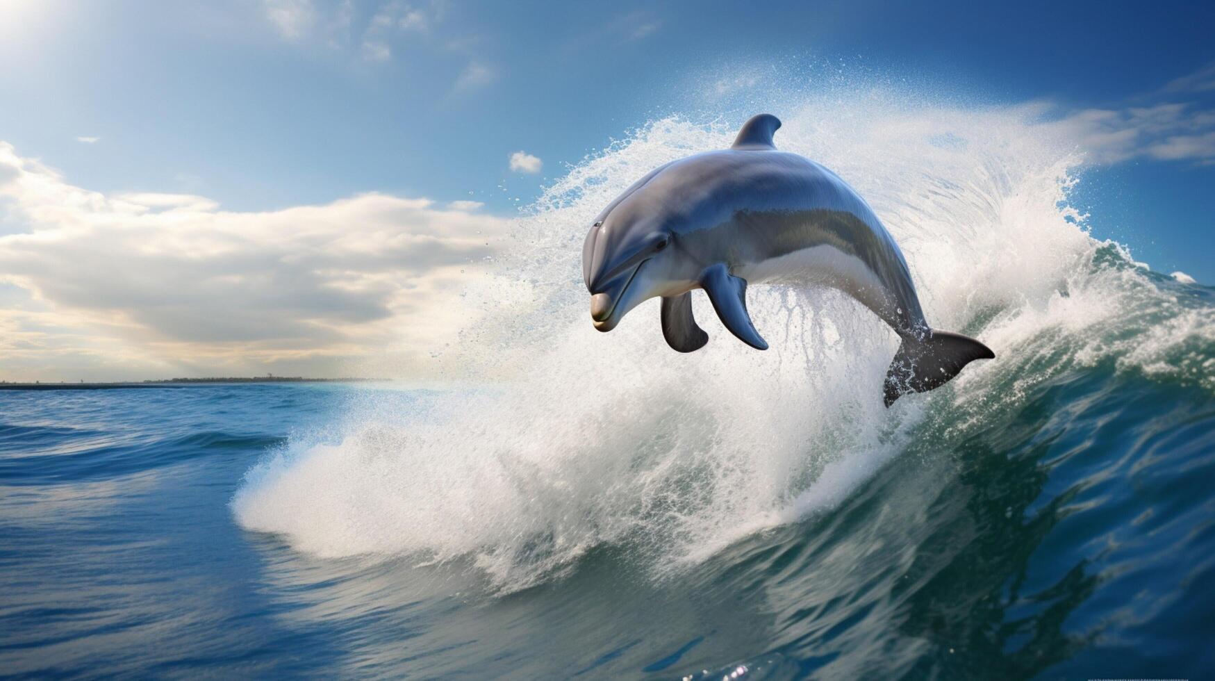 AI generated dolphine high quality image photo