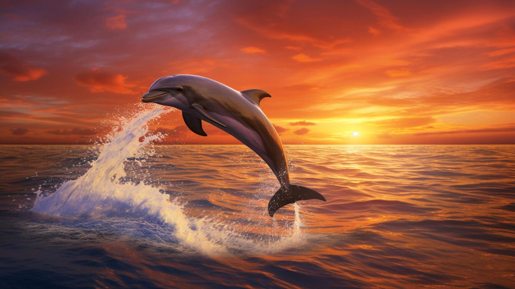 AI generated dolphine high quality image photo