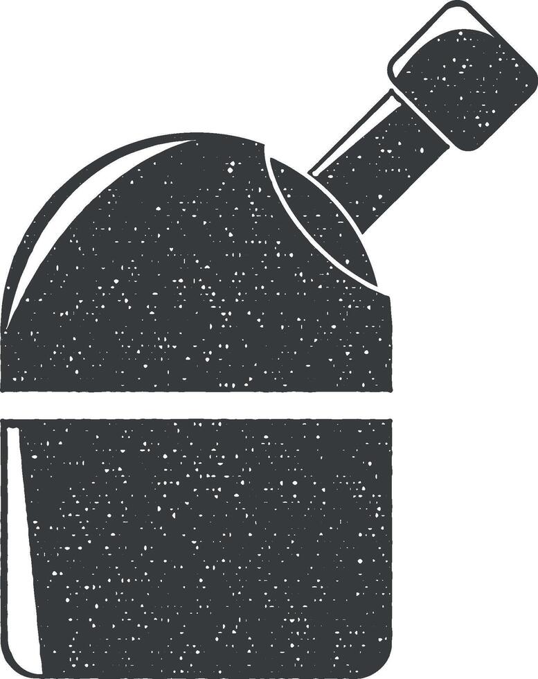 observatory vector icon illustration with stamp effect