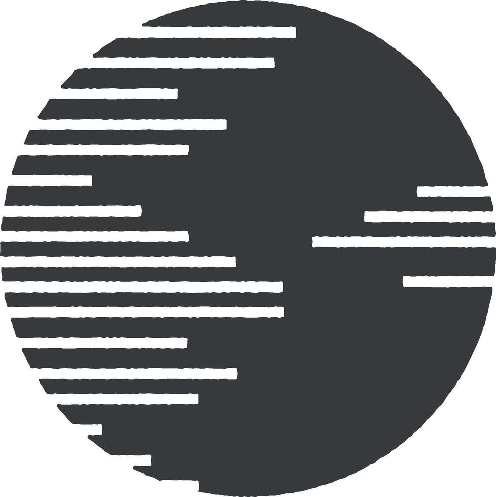 Jupiter vector icon illustration with stamp effect
