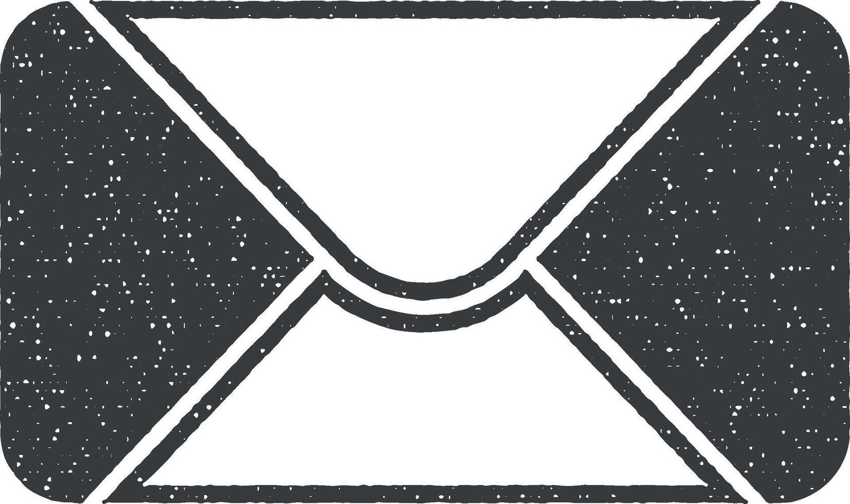 the envelope vector icon illustration with stamp effect