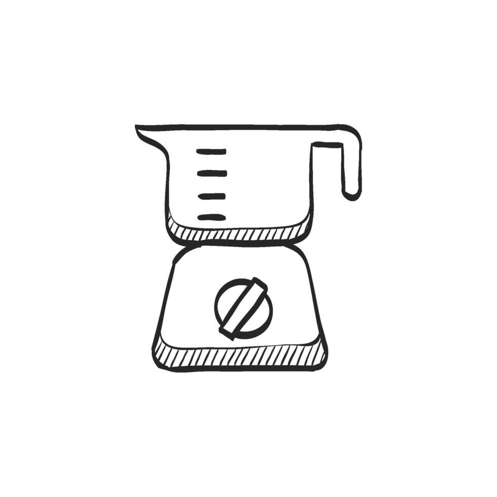 Hand drawn sketch icon juicer vector