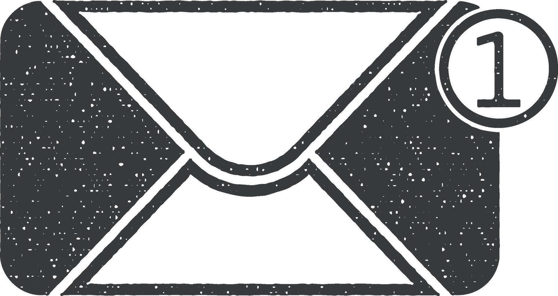 sign of the message vector icon illustration with stamp effect