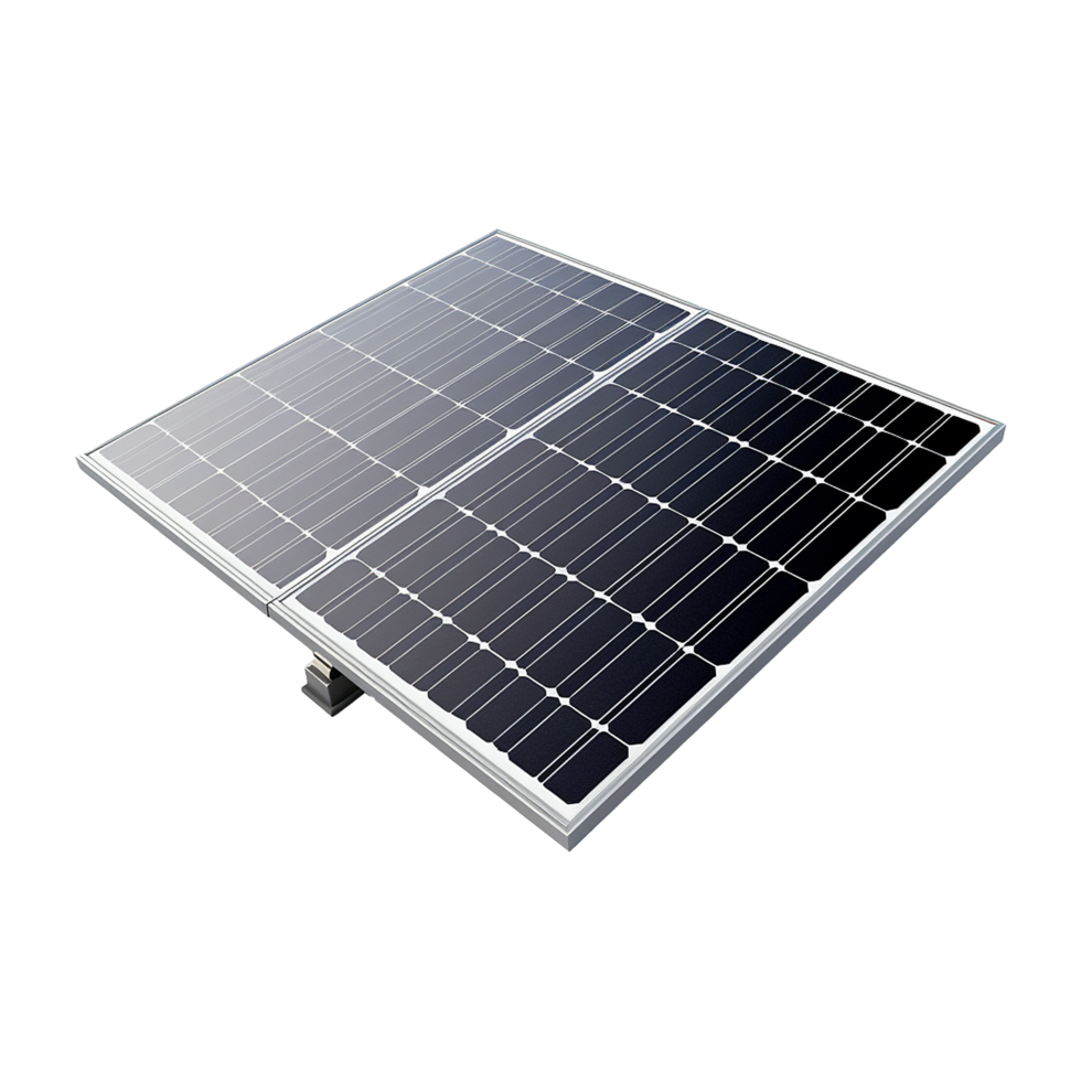 AI generated Solar panel isolated on transparent background png