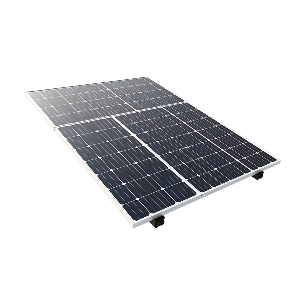 AI generated Solar panel isolated on transparent background png