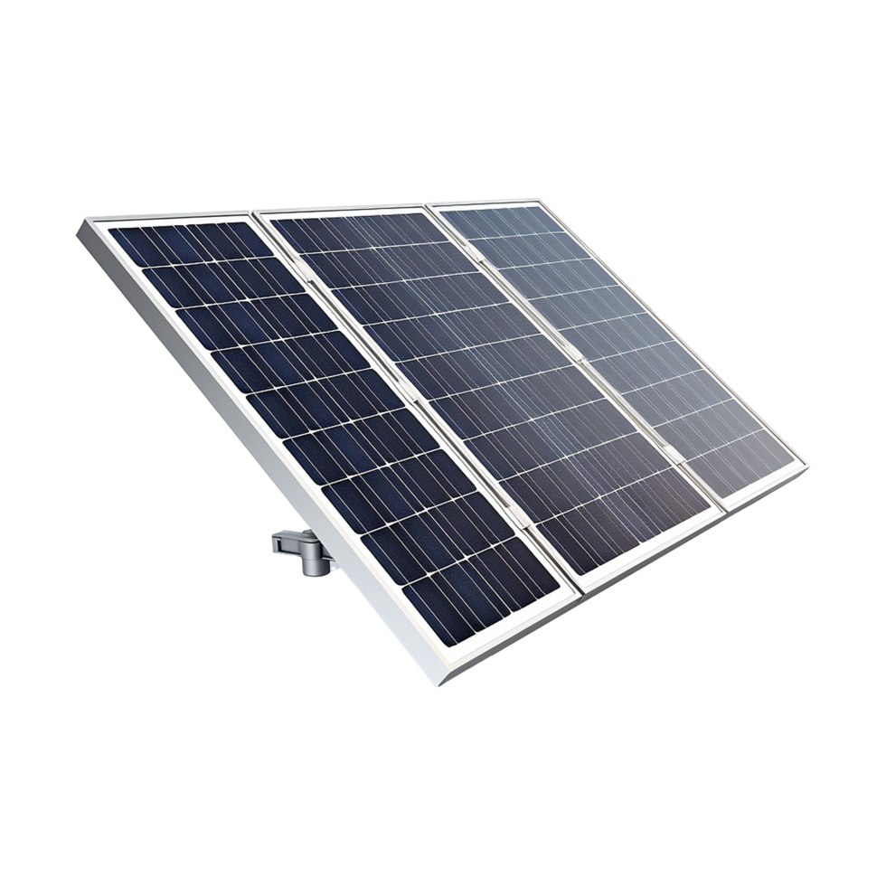 AI generated Solar panel isolated on transparent background png