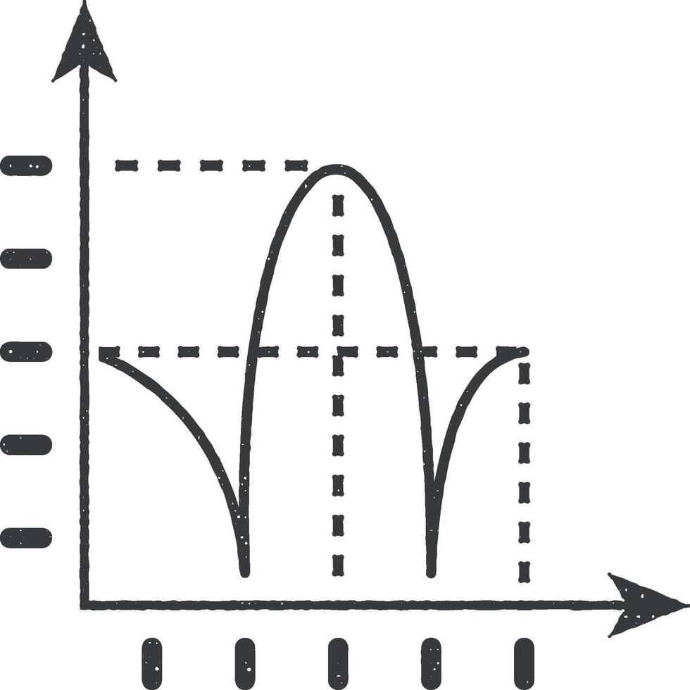 física diagrama vector icono ilustración con sello efecto