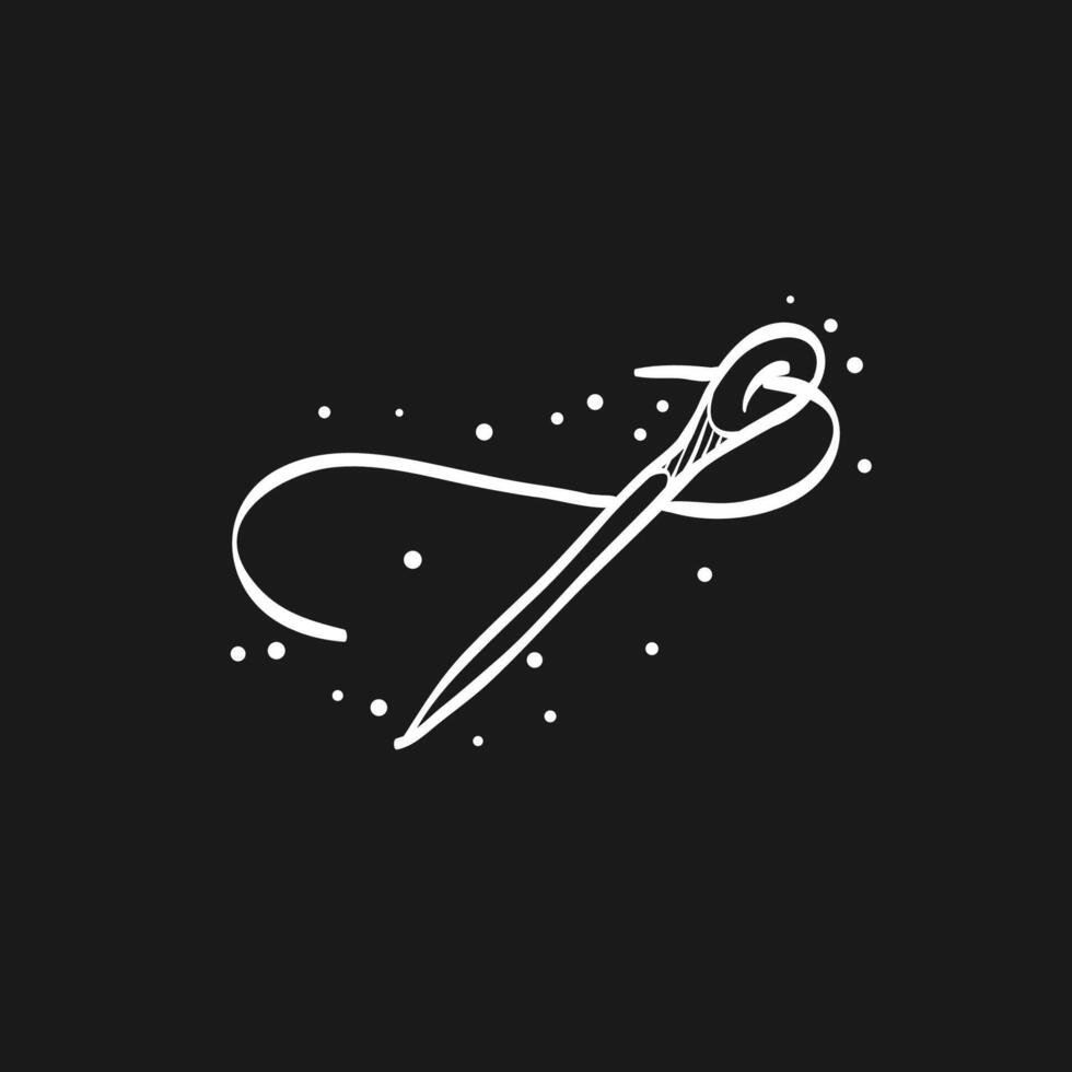 Needle doodle sketch illustration vector