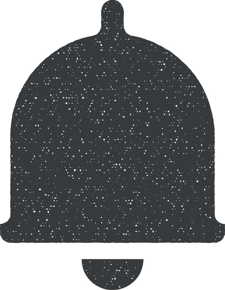 notification isolated simple vector icon illustration with stamp effect