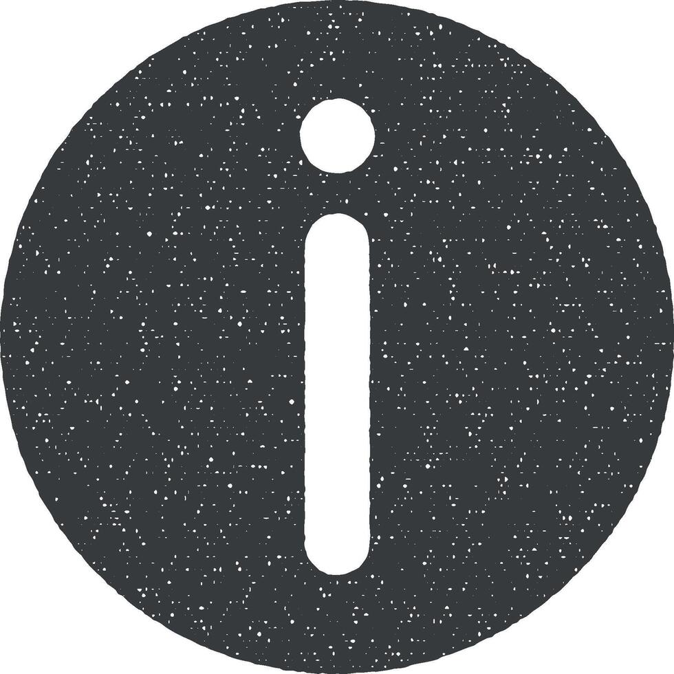 information vector icon illustration with stamp effect