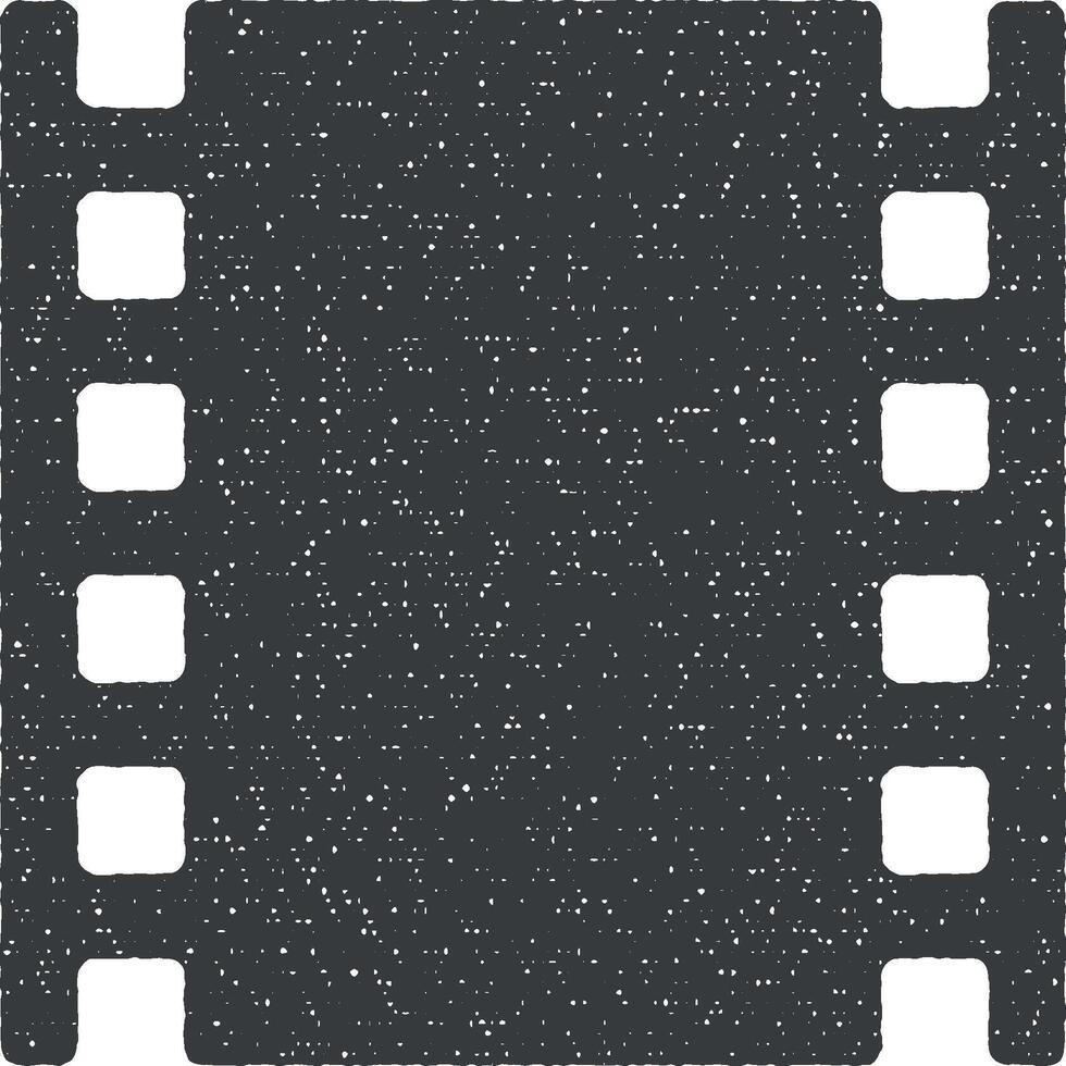 película película aislado sencillo vector icono ilustración con sello efecto