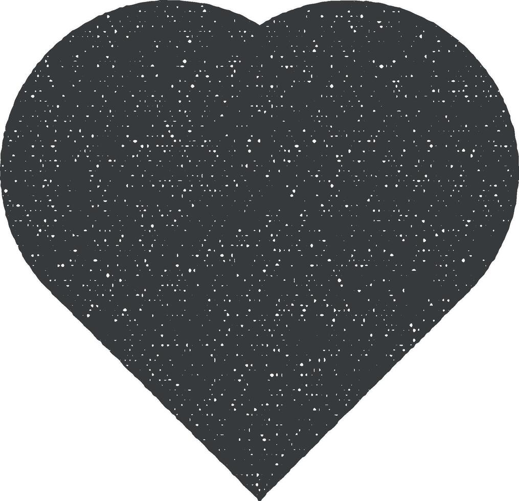 heart isolated simple vector icon illustration with stamp effect