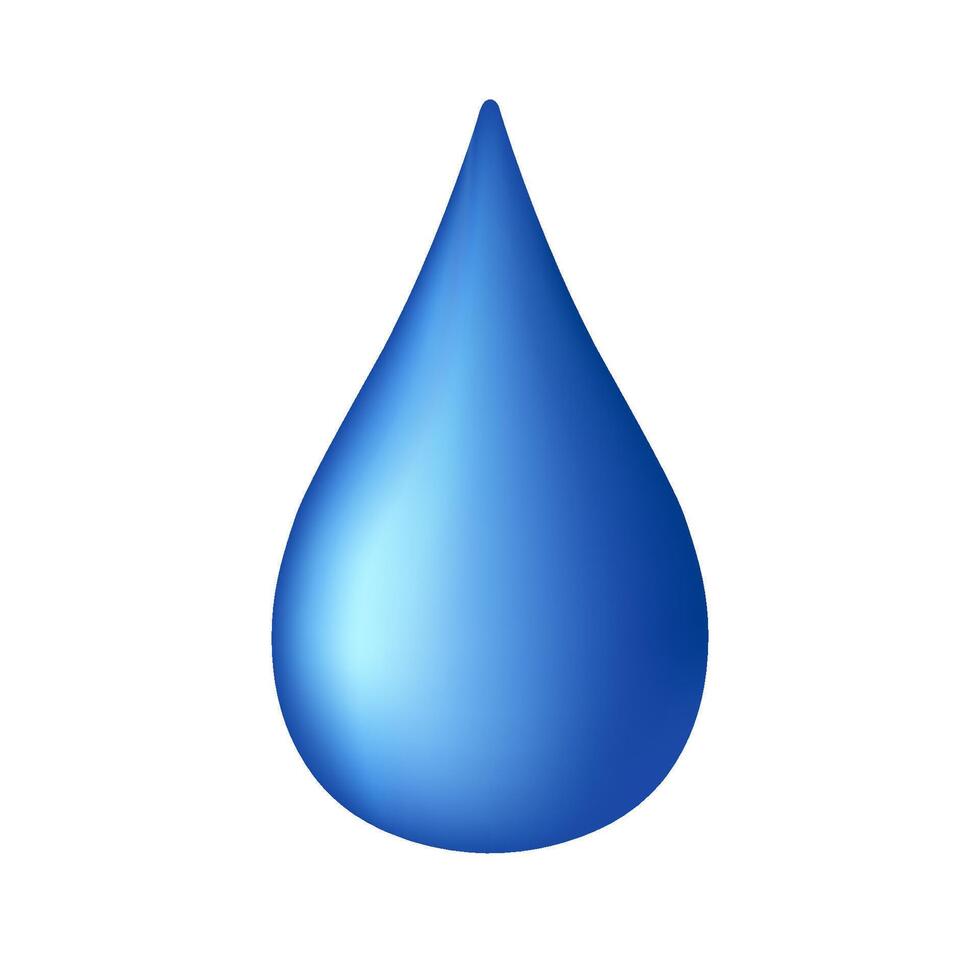 Water drop icon in color. Nature ecology environment vector