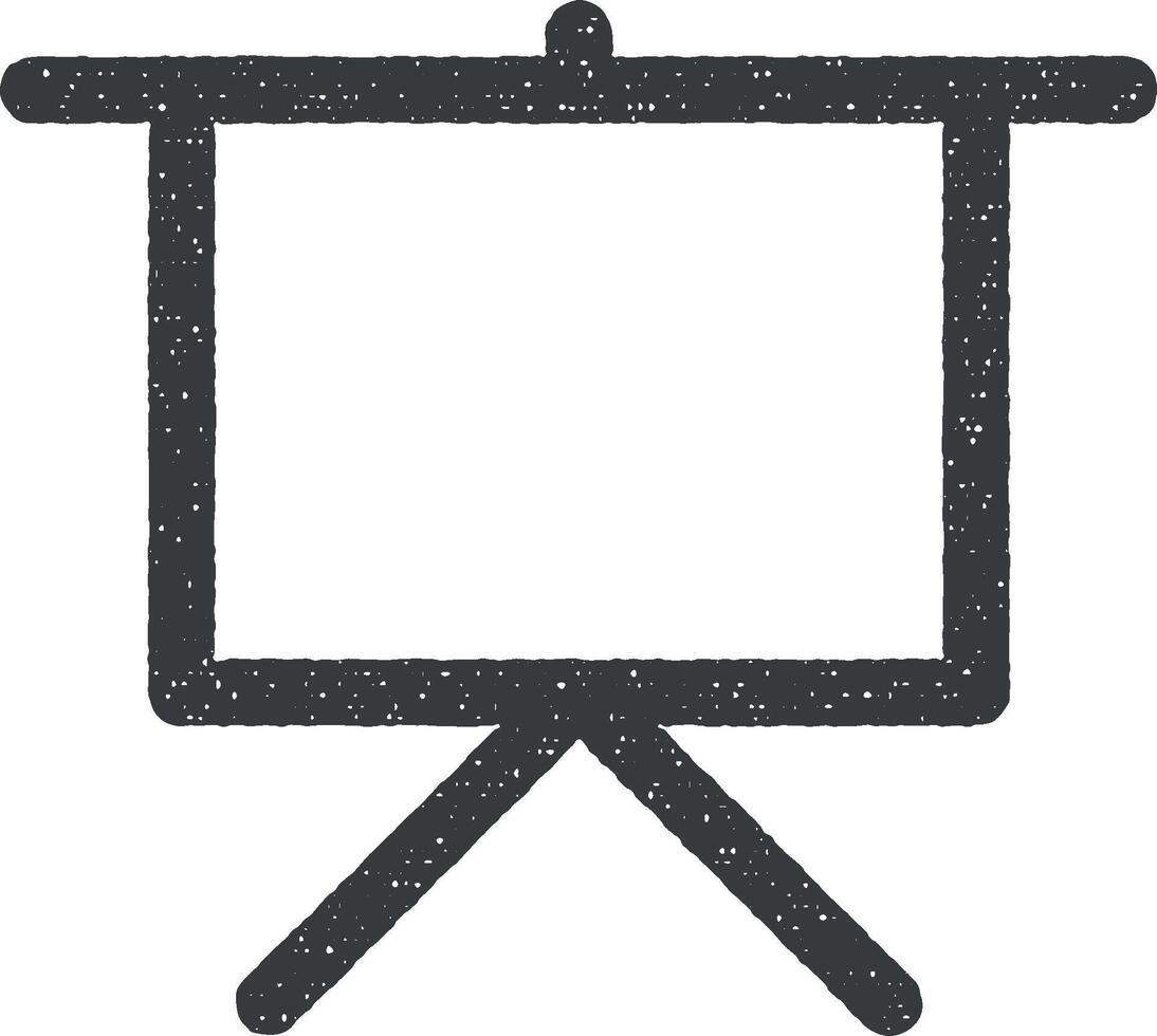 Painting canvas vector icon illustration with stamp effect