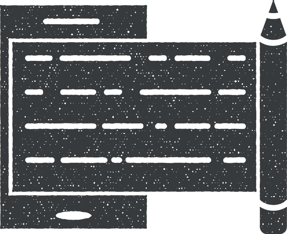 Web development, app vector icon illustration with stamp effect