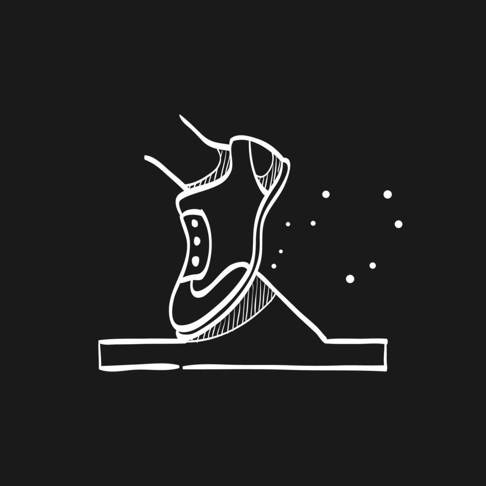 Starting block doodle sketch illustration vector