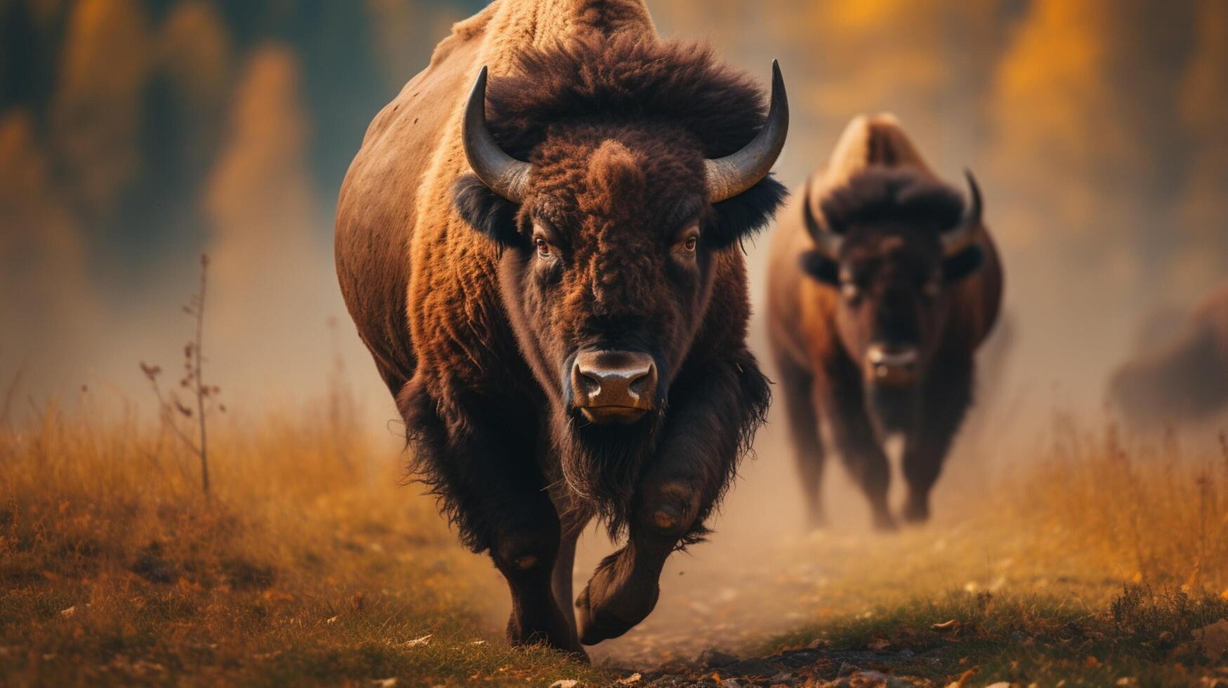AI generated buffalo high quality image photo
