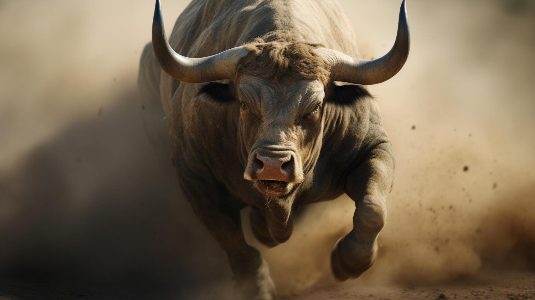 AI generated bull high quality image photo