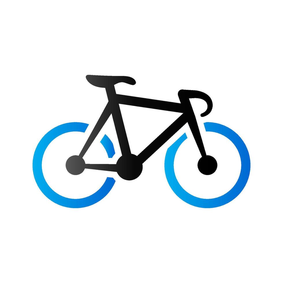 Track bike icon in duo tone color. Bicycle racing road vector