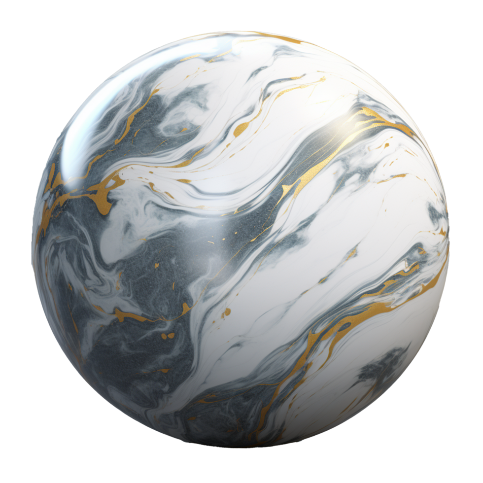AI generated Marble png isolated on transparent background